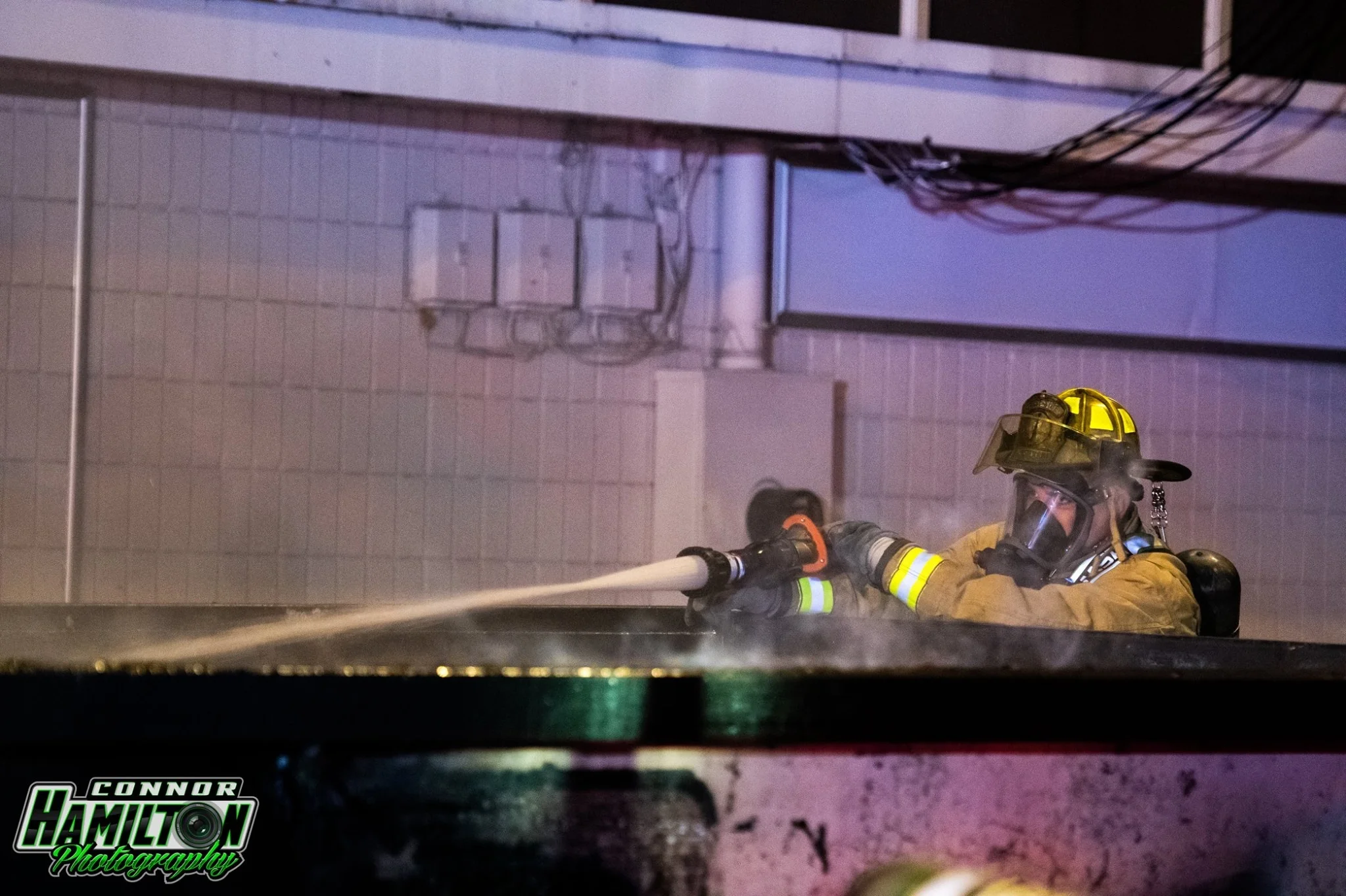 On 05/26/2019, East Side Fire responded for a dumpster fire. The fire was quickly knocked down preventing the fire from spreading to the nearby structure.