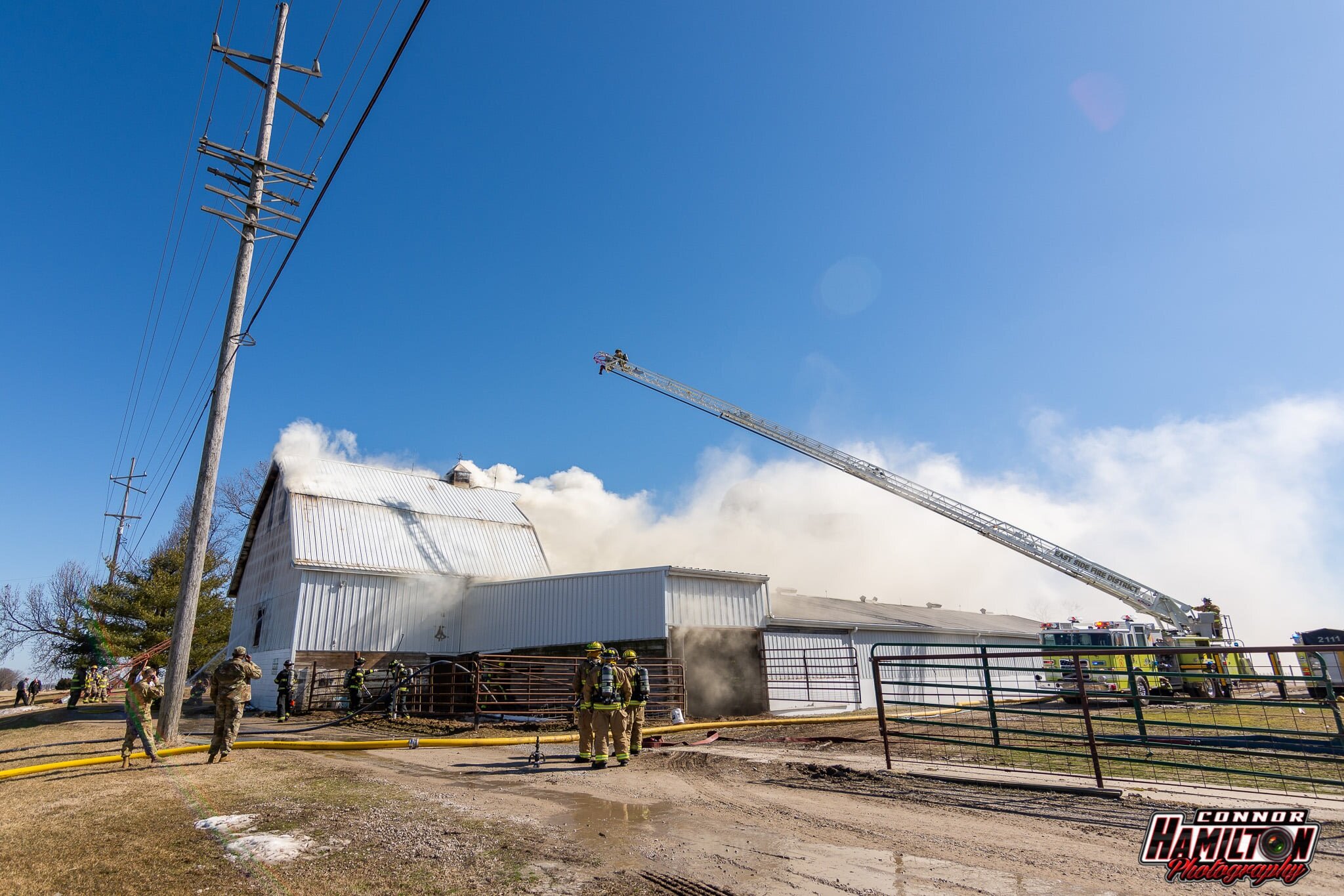  On 02/24/2021, the East Side Fire Department responded mutual aid to Mascoutah Fire Department for a barn fire.  