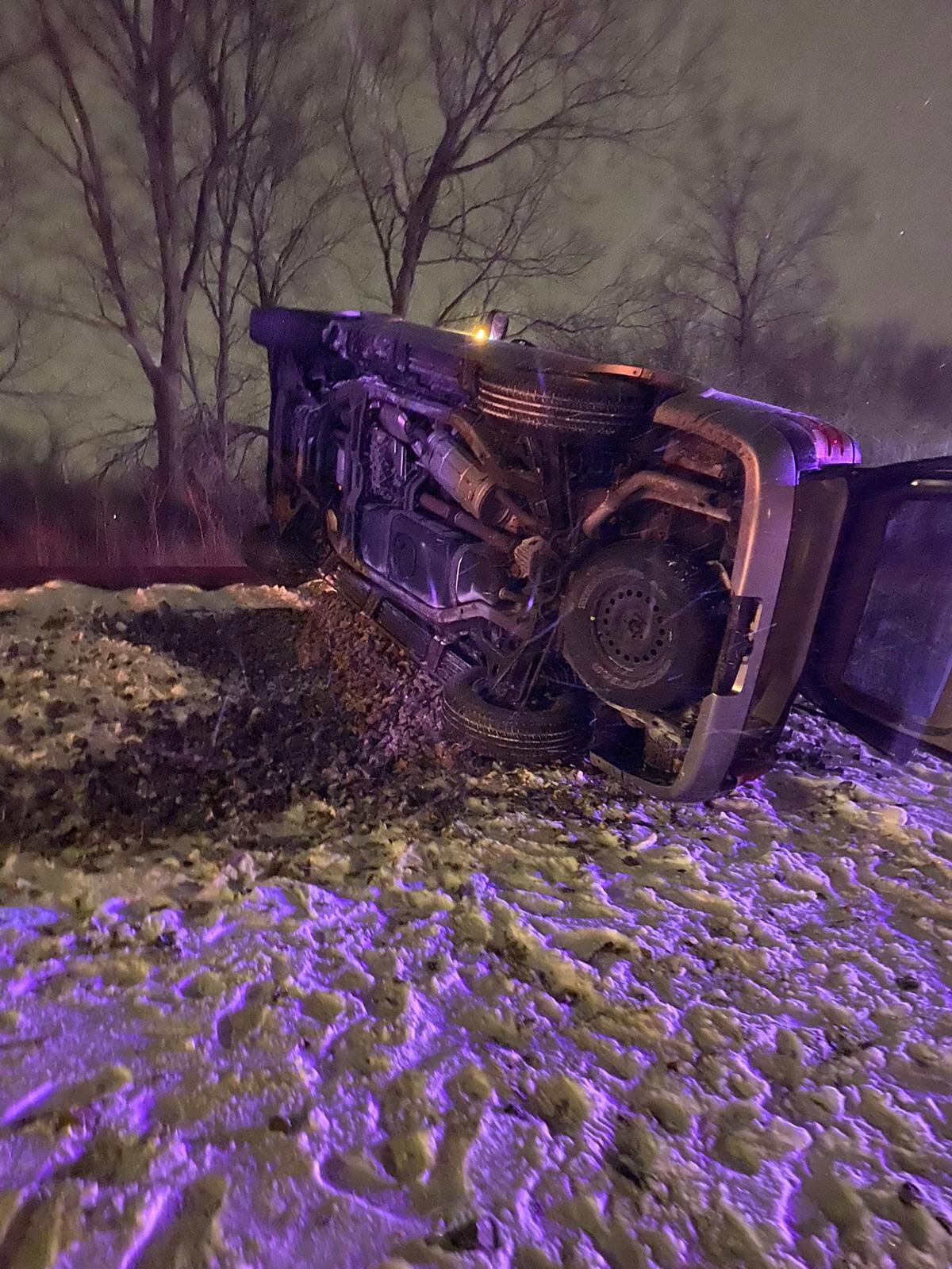  On 02/14/2021, the East Side Fire Department responded to the 3100 block of E B Street for a vehicle rollover.  