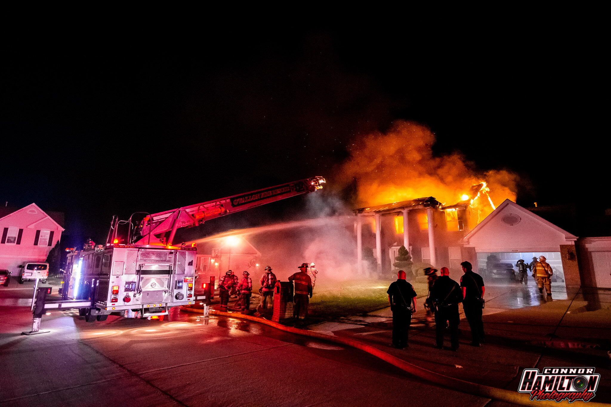  On 10/10/2020, the East Side Fire Department responded mutual aid  to O’Fallon Fire for a structure fire.  