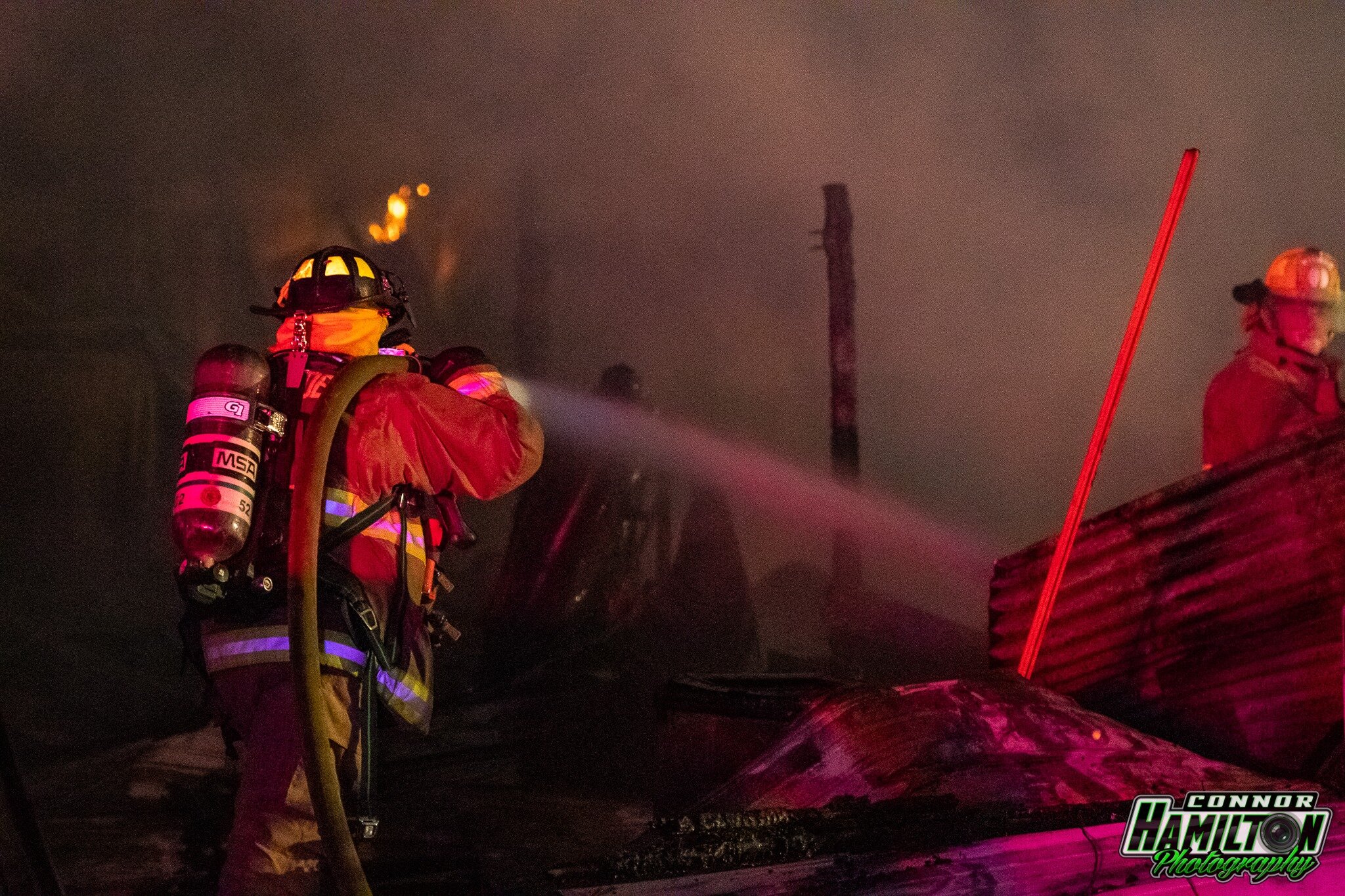  On 06/14/2020, the East Side Fire Department responded for a barn on fire. Upon arrival, the barn was heavily involved in fire. Mutual aid was received from Swansea, O’Fallon, Mascoutah, and Northwest fire departments.  