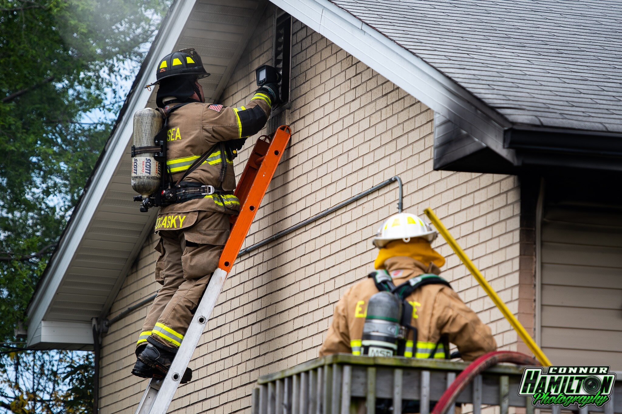  On 05/28/2020, the East Side Fire Department responded for a fire in an apartment. Upon arrival, fire was showing from a rear bedroom window. The fire was quickly brought under control reducing damage preventing further damage to the other apartment