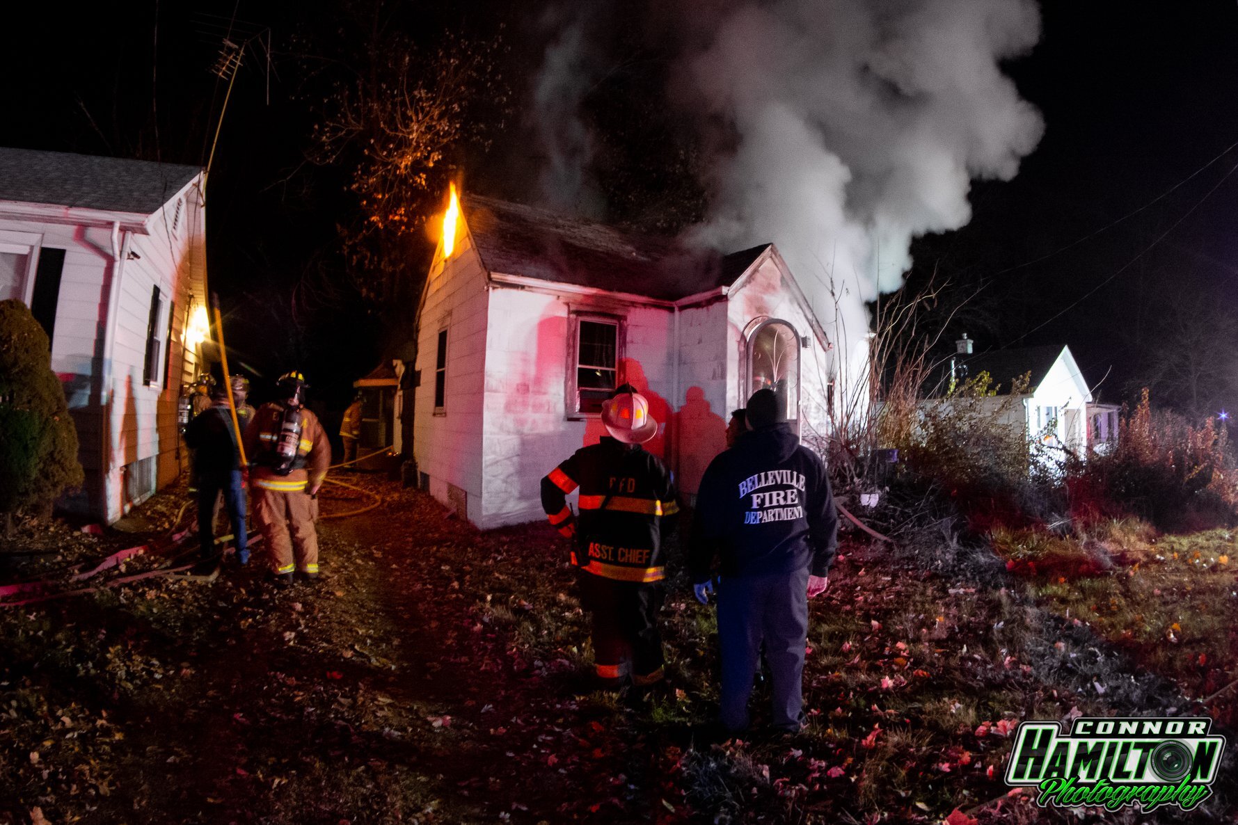  On 11/15/2019, the East Side Fire Department responded for a structure fire in a vacant residence. Mutual aid was received from Swansea and Belleville Fire Departments.  