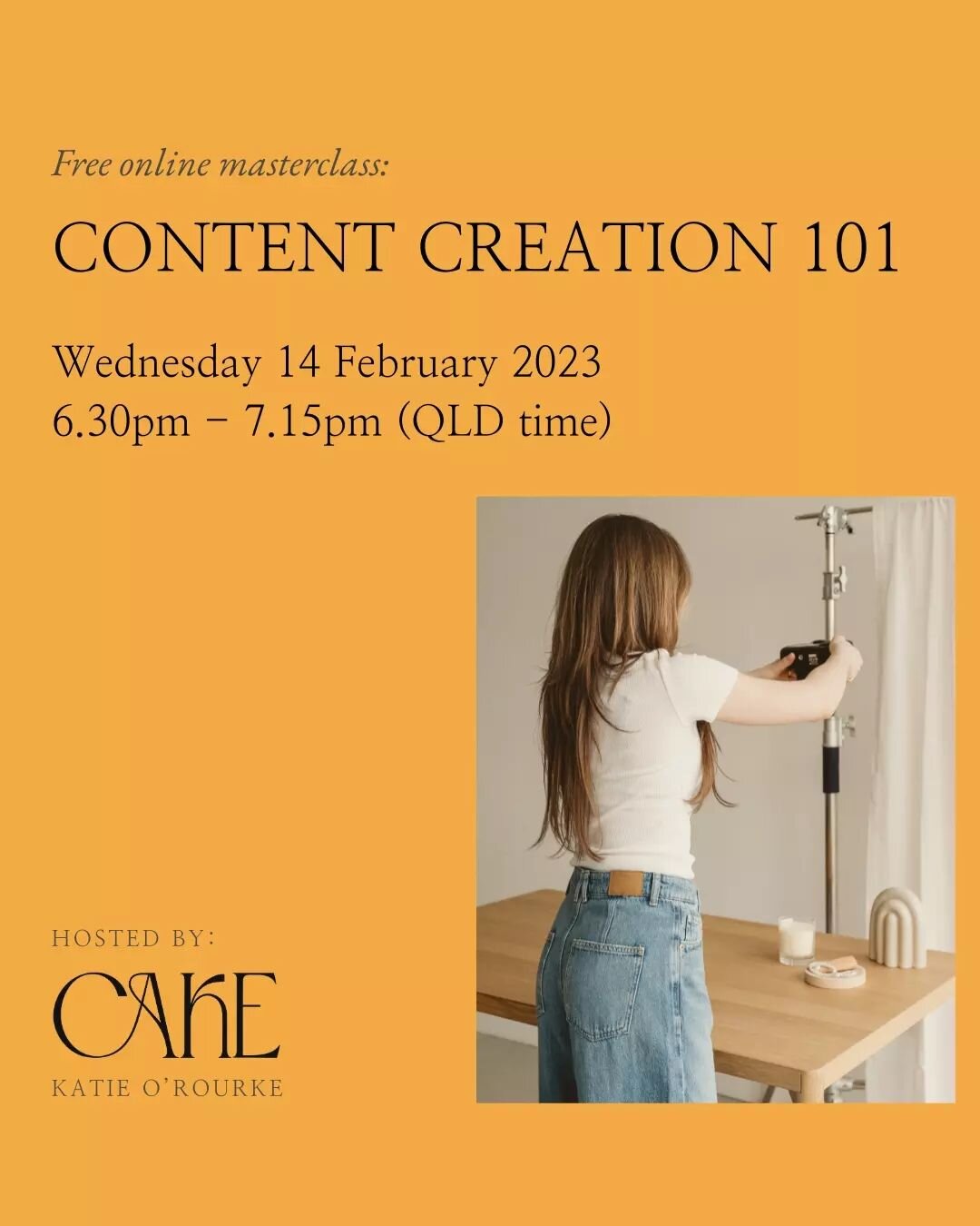 HNY! This year I am doing more of what I love, and that includes teaching. Our first free masterclass of 2024 is here.

I'll share with you how you can create content, with intention and strategy, but without the stress or it being so time-consuming 