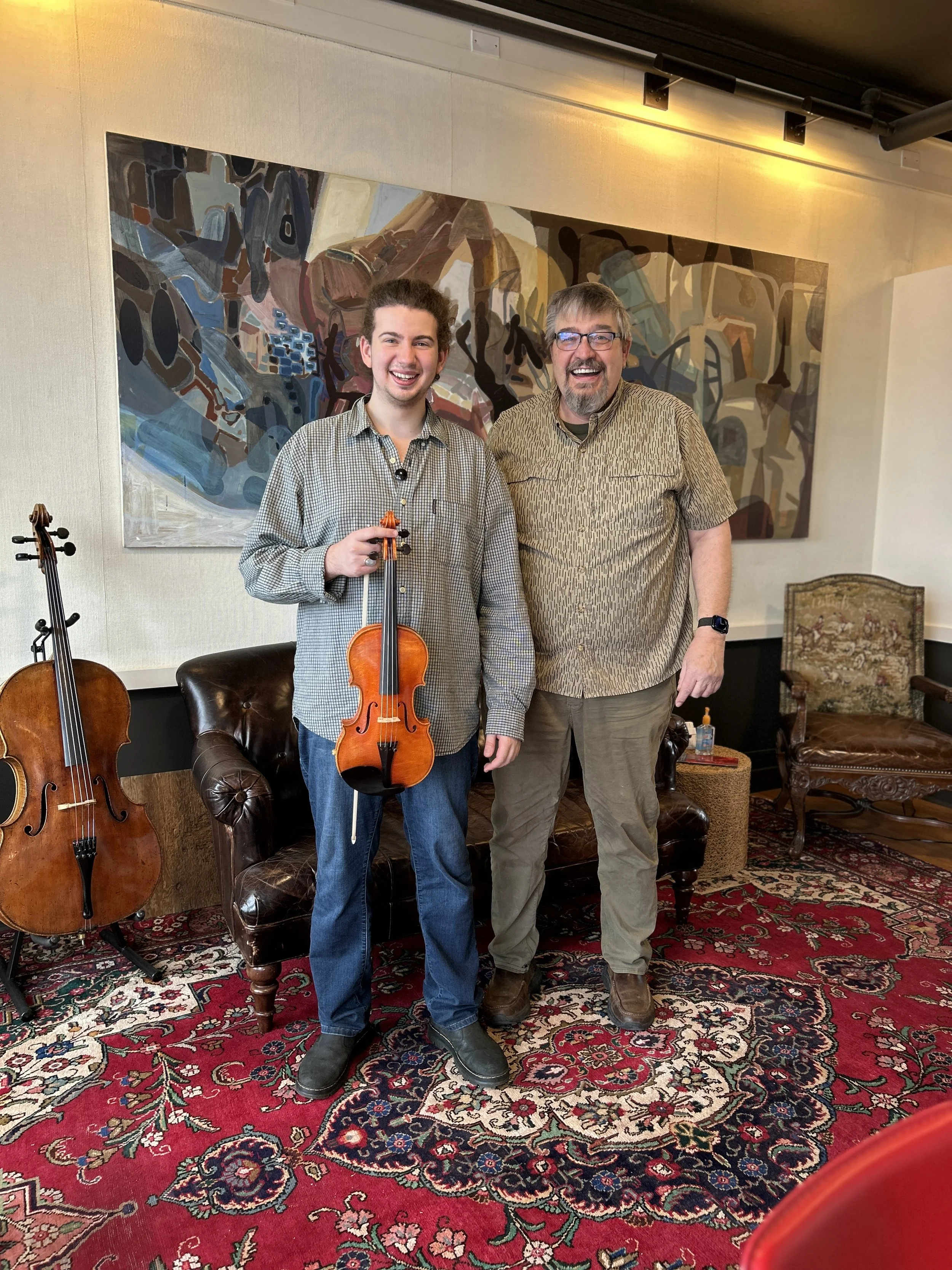 Max Ball plays a Paul C. Becker workshop violin
