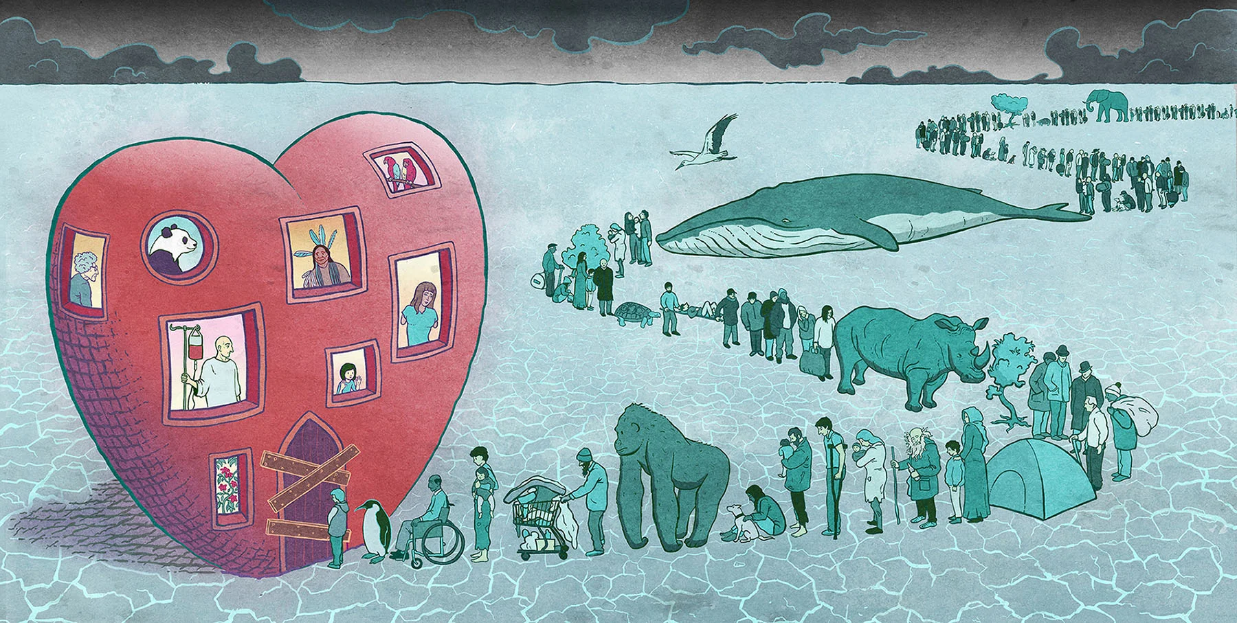 Editorial illustration about the limits of empathy