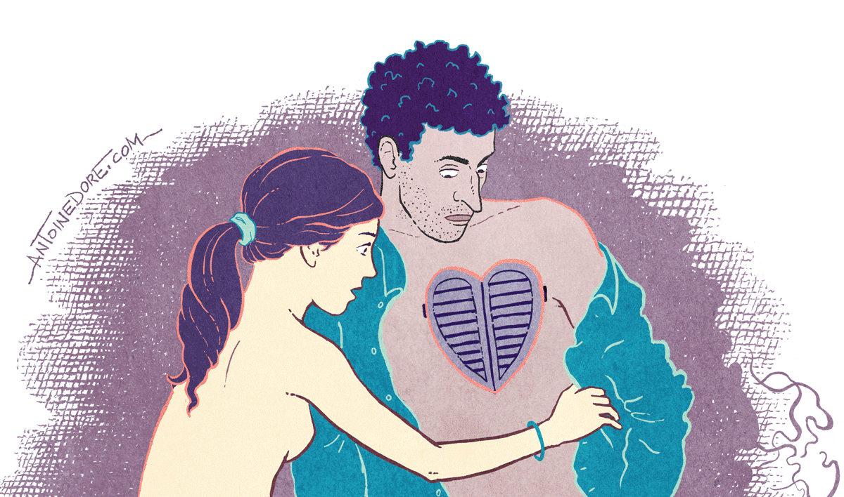 Heart is taken, illustration gif