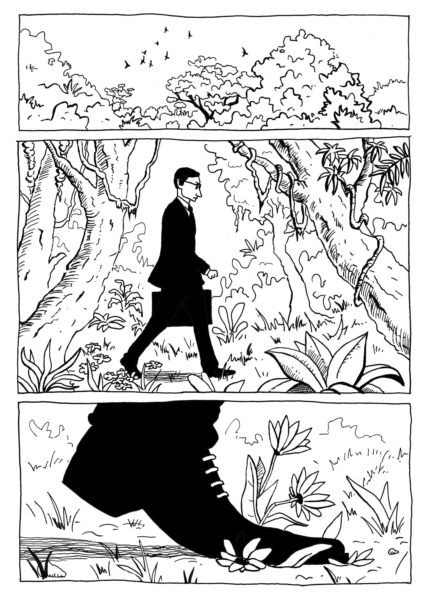 walking in the jungle