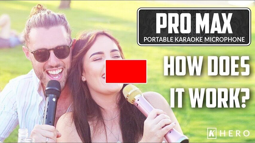 K Hero™ Pro MAX Portable Karaoke Microphone — K HERO
