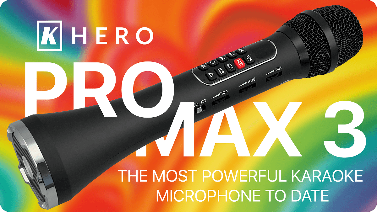 K Hero Pro Max 3 Karaoke Microphone — K HERO