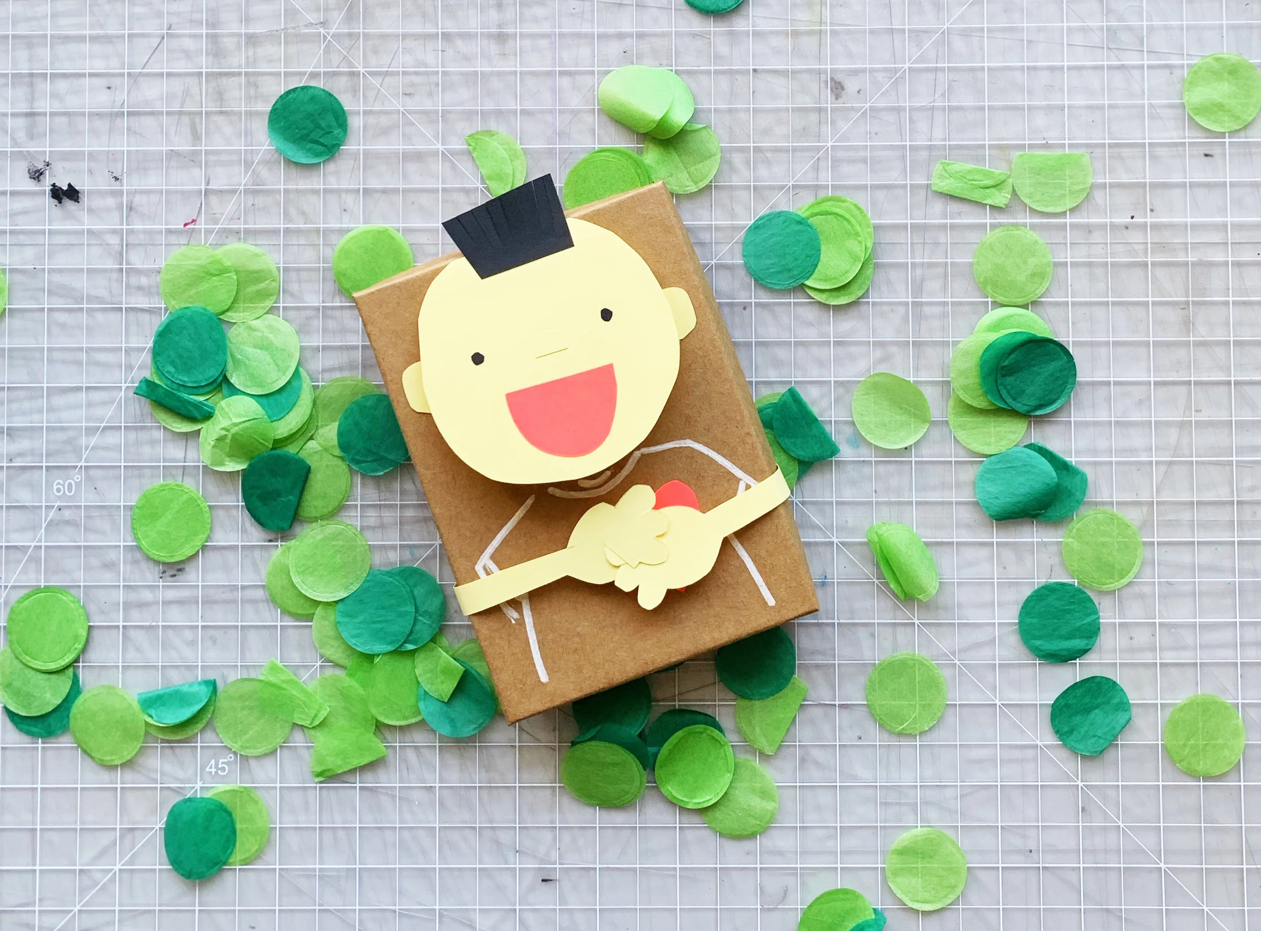 DIY face card gift box 