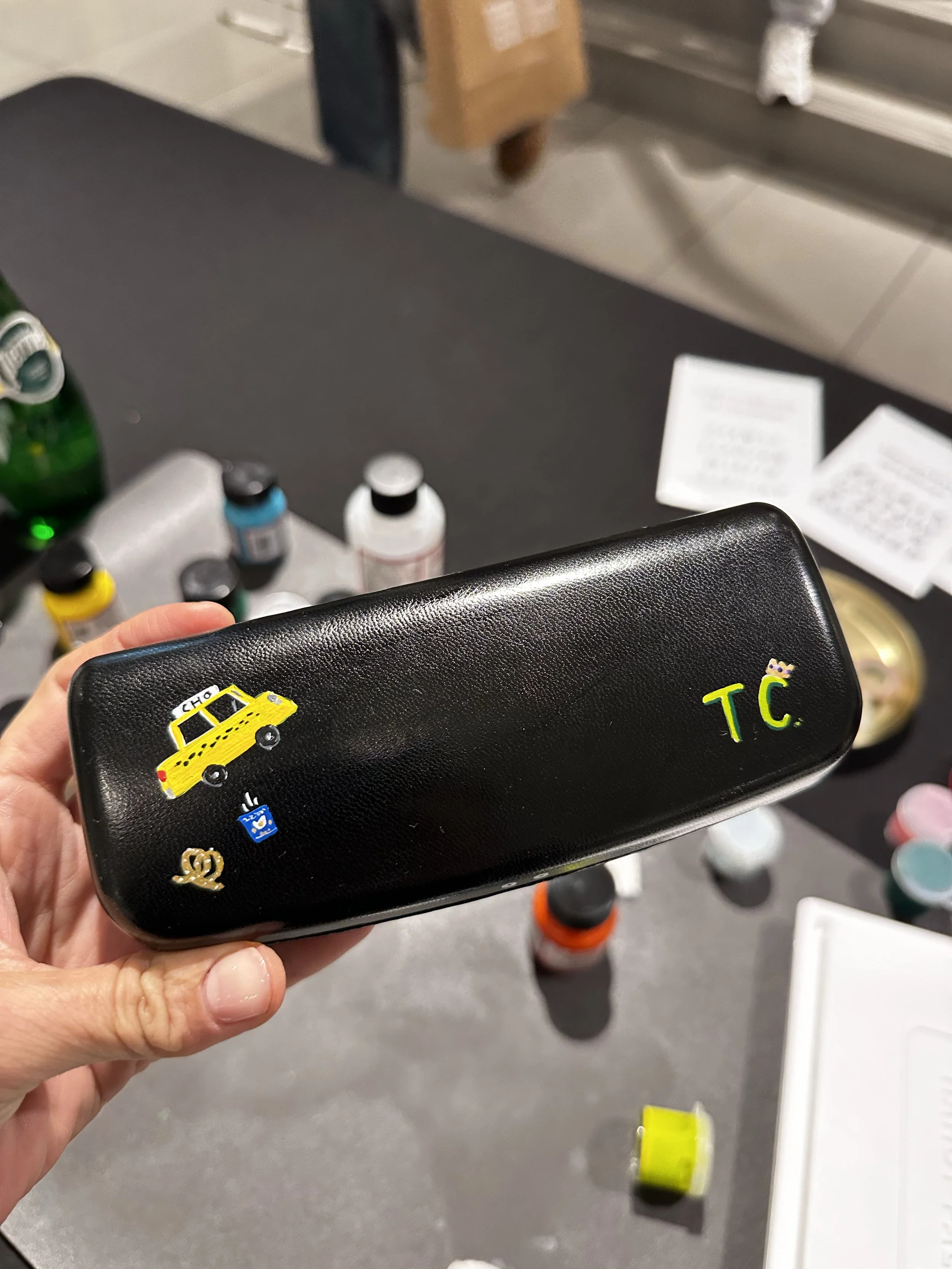 NY+Brooklyn+Live+Painting+Painter+Minhee+Cho+PaperCupDesign+Event+Nordstroms+Leather+popup+personalization+custom+eyeglass+case+ny+icons.jpg