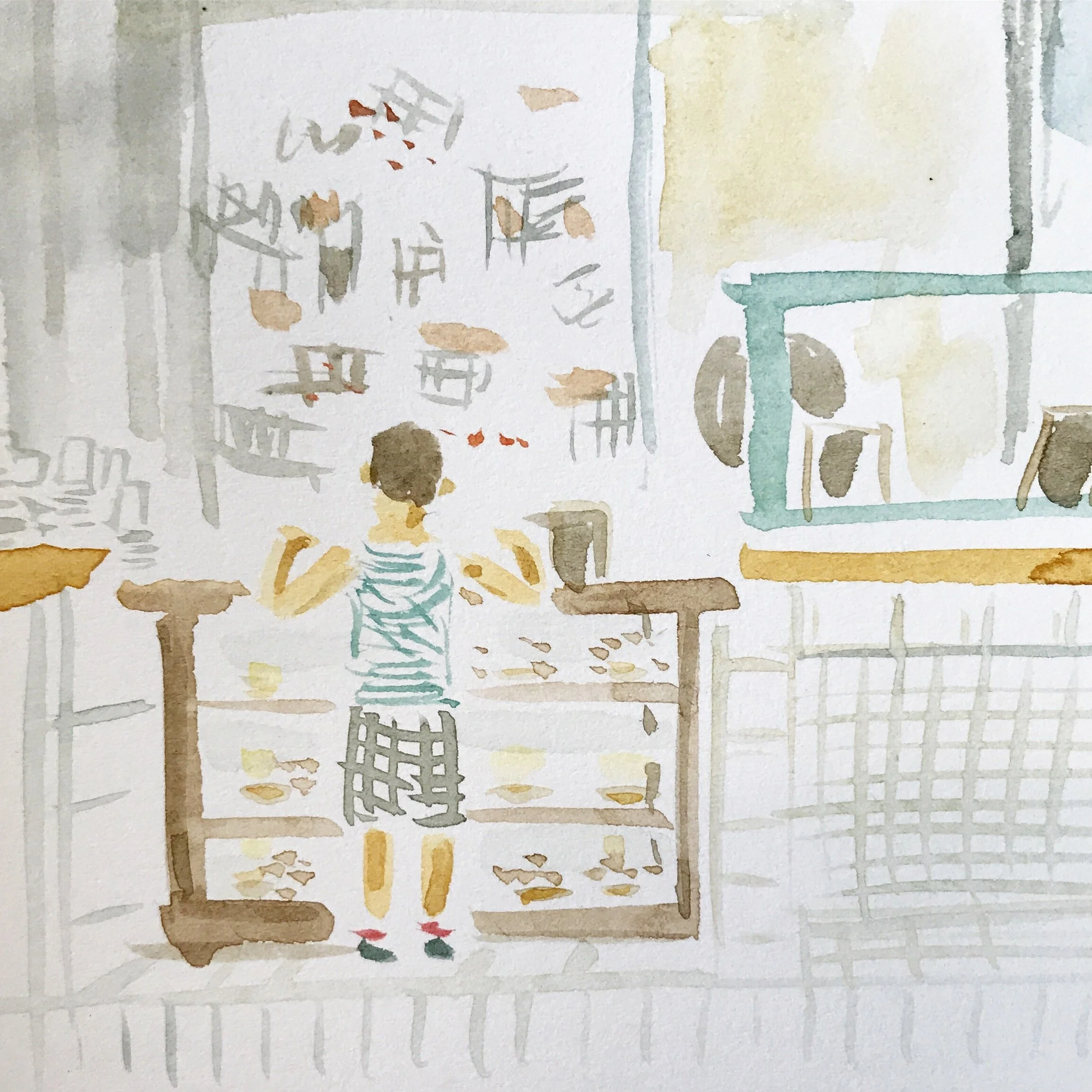 minhee-park-cho-brooklyn-new-york-painter-watercolor-boy-at-cookie-shop-dawns-one-girl-cookie.jpeg