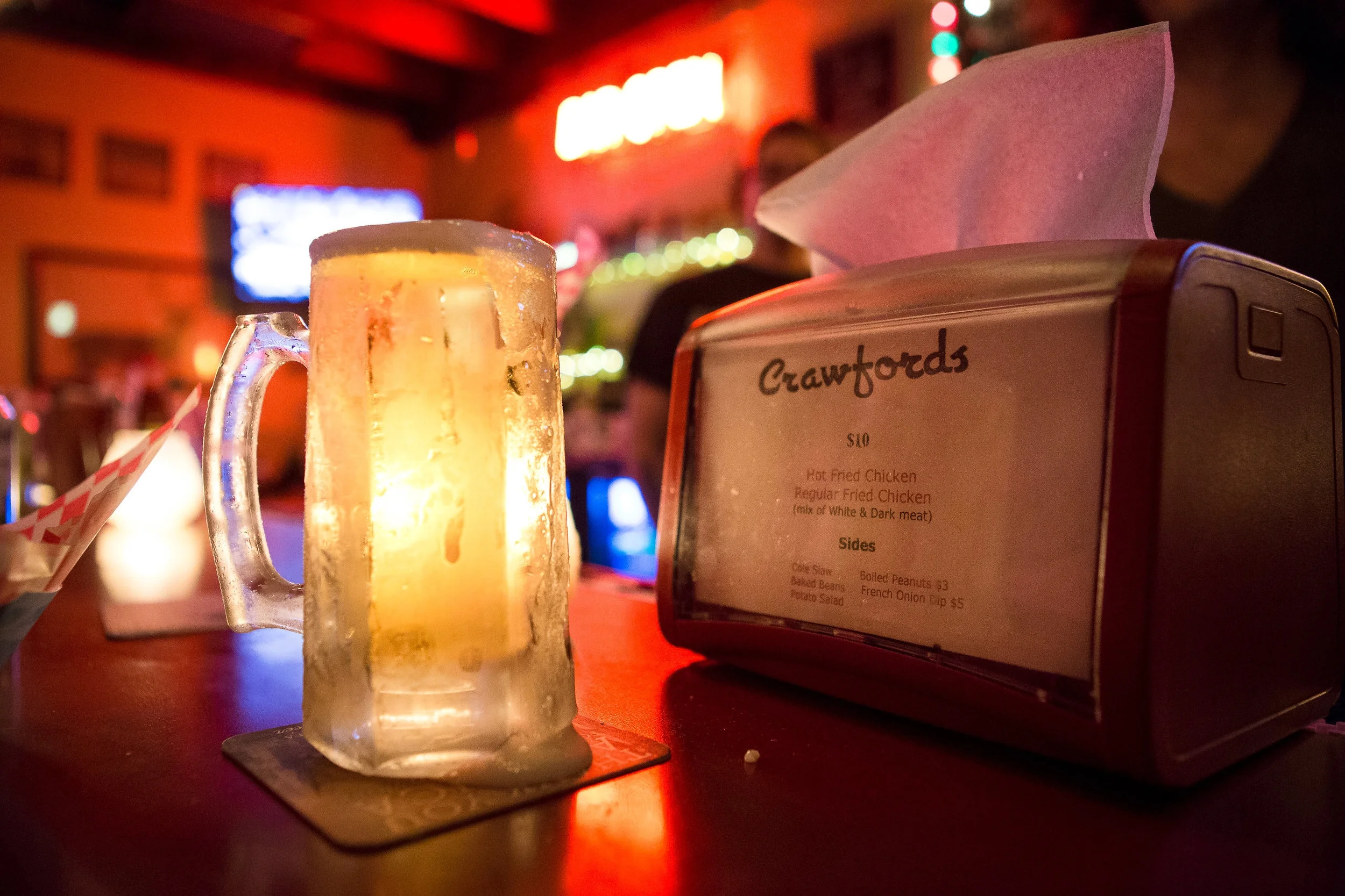 Ice Cold Beer at Crawfords