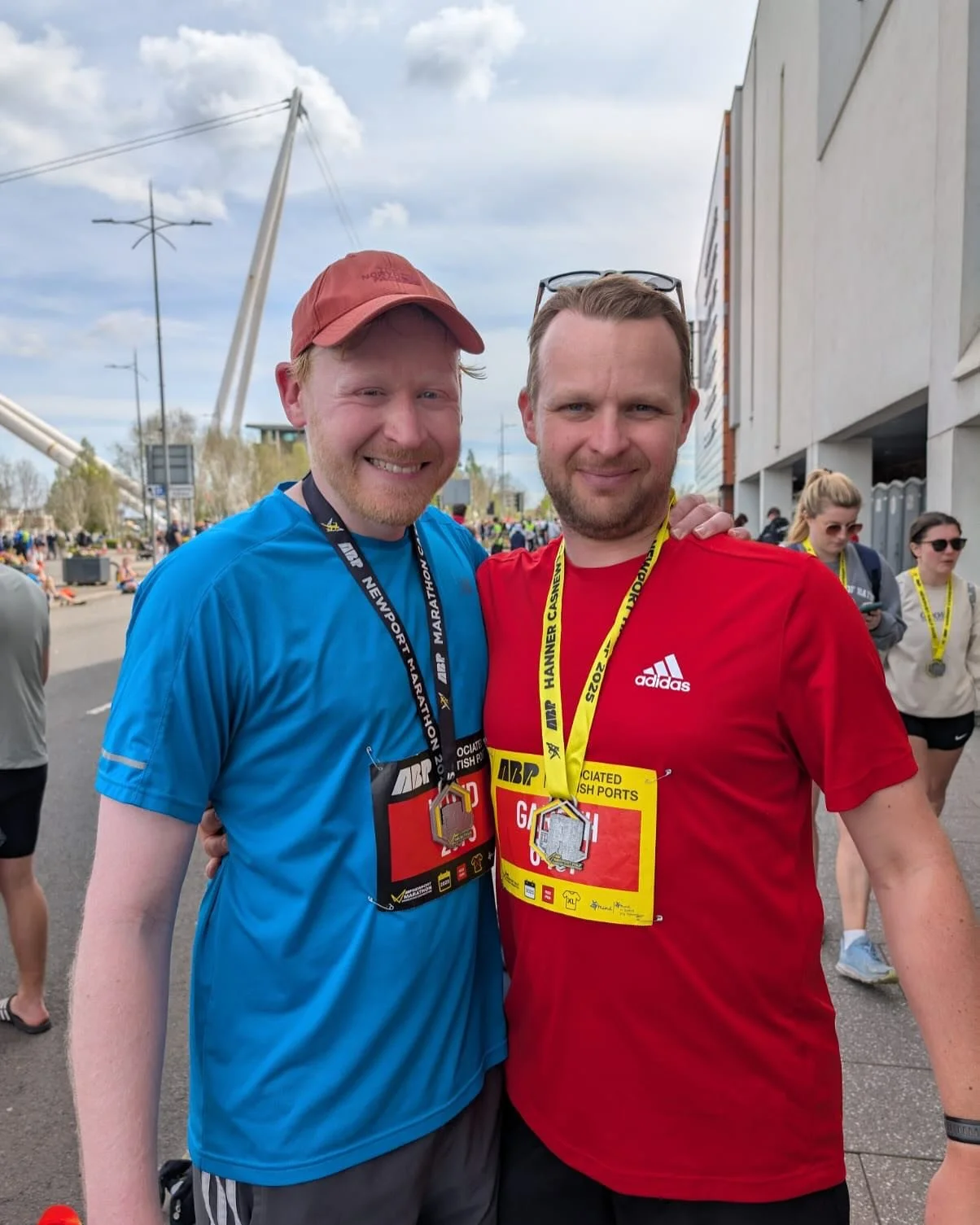 Everything aches&hellip; but I did it! 🏅 

I completed the Newport Marathon today. Was lovely to have my brother join for the first six miles (he was doing the half distance today in prep for his Manchester Marathon at the end of the month) and to s