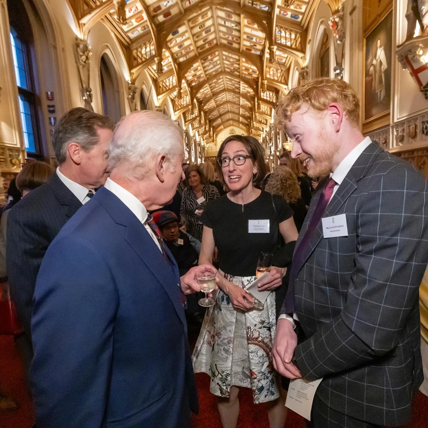 Exceptional night out at Windsor Castle with @hannahwilliamsw @jojoharper @paraorchestra celebrating all things musical with His Majesty The King 🥂 👑