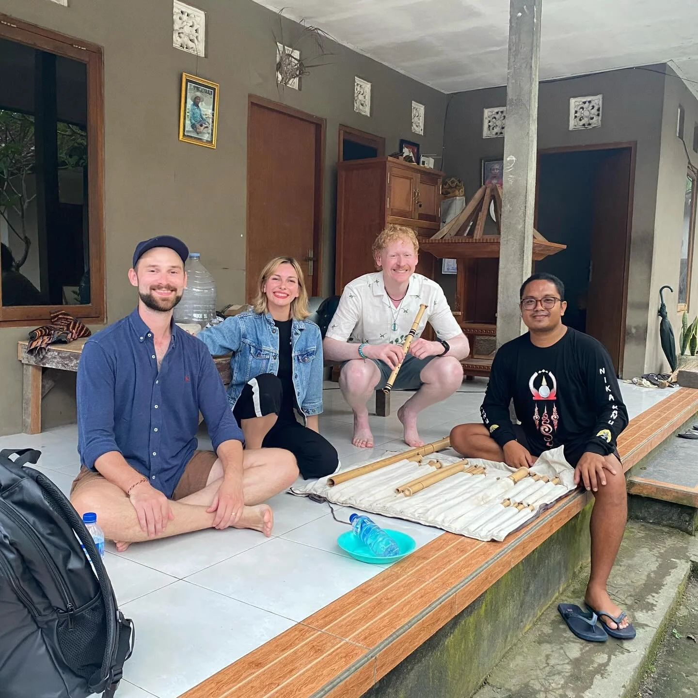 Afternoon visit to Agus, master suling player and maker here in Bali 🏝️ 🇮🇩 

I purchased a suling to bring home (check out Monday&rsquo;s reel to see me getting to grips with it a little more 🎵 😍) 

What a privilege to meet and learn from him 🙏