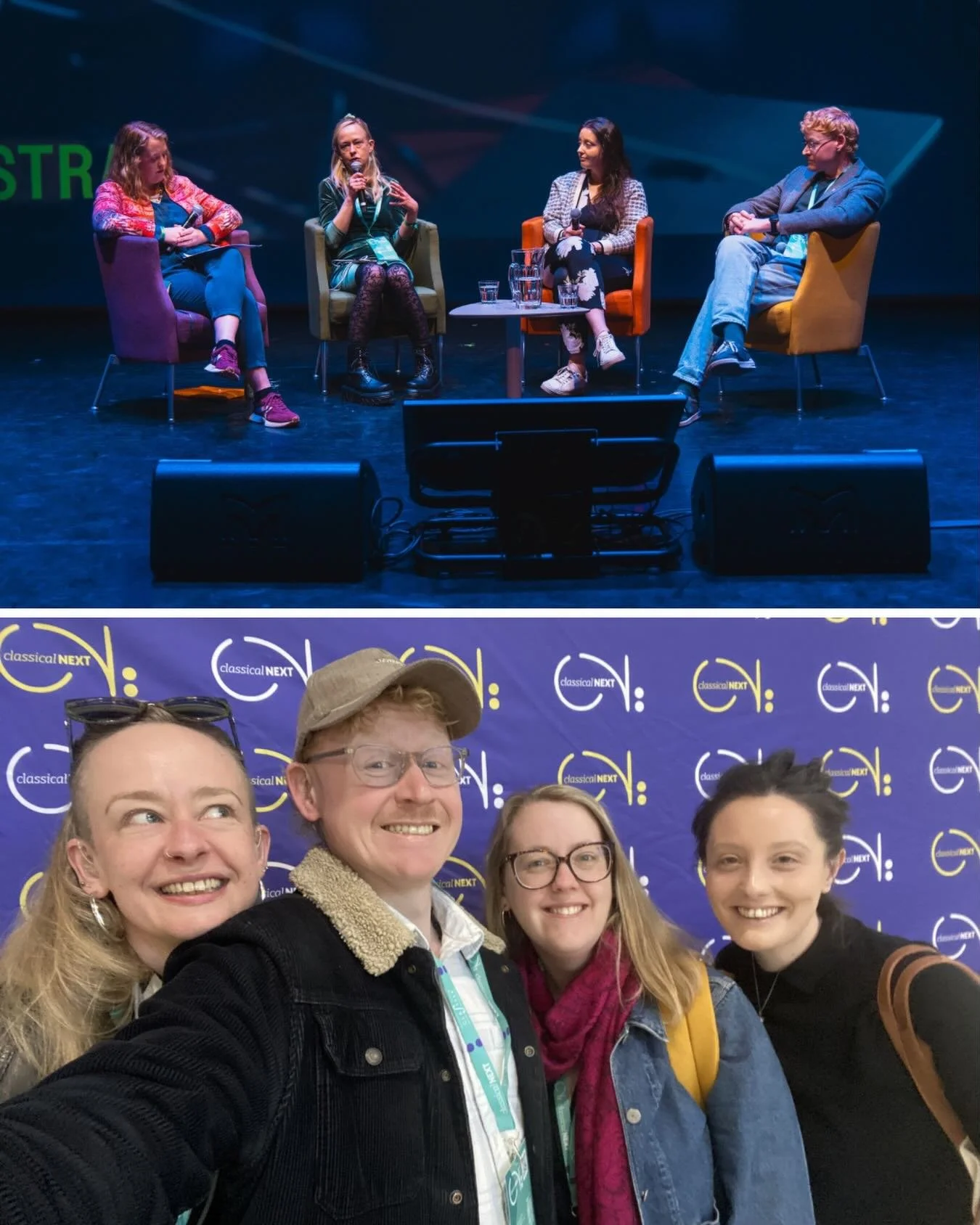 Stimulating and enjoyable week at @classicalnext in Budapest 🇭🇺 

Thank you @paraorchestra for the invitation to discuss the role of music tech in the modern orchestra on a panel with esteemed colleagues @hedwards88, Sally Currie from @drakemusicor