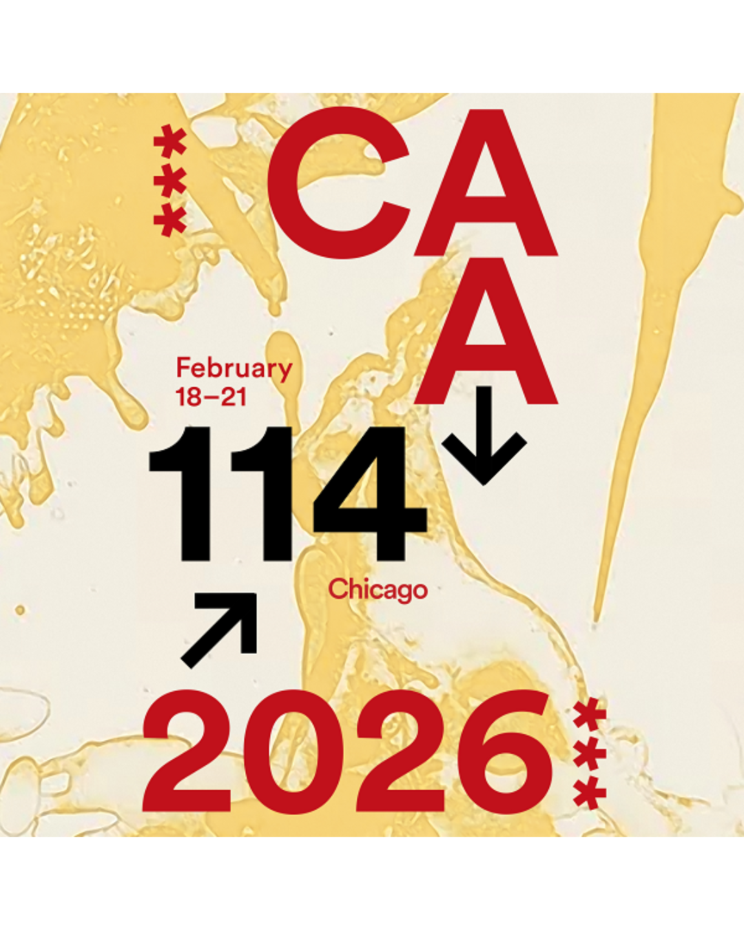 CAA  114th 2026 logo in in black, yellow and red