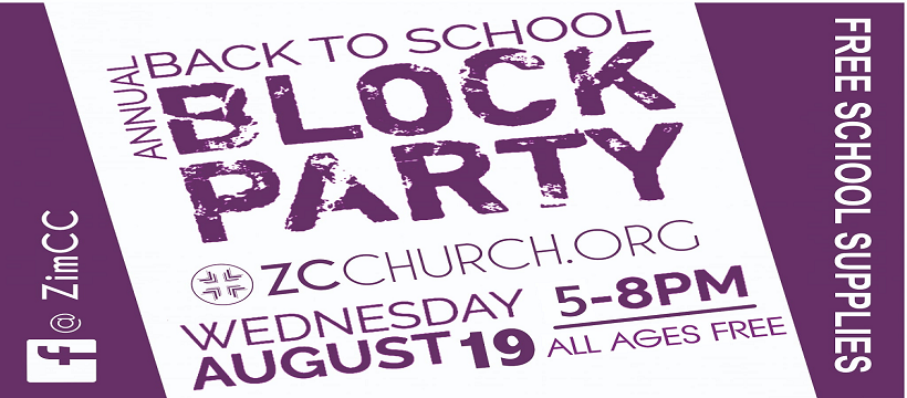Block Party with School Supplies