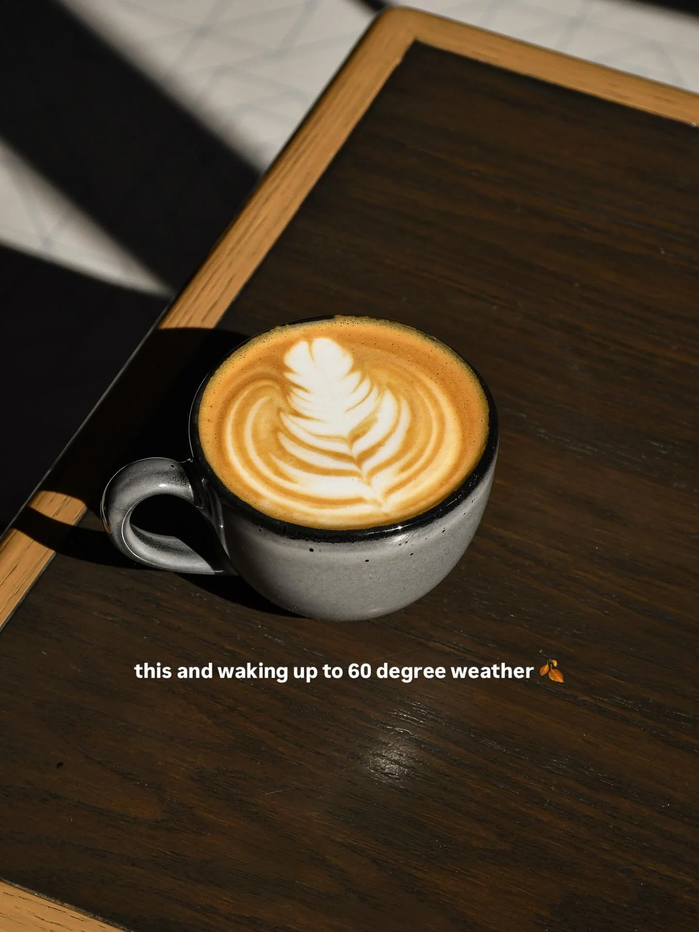 The perfect time of year for morning coffee walks. We&rsquo;ll be here to fuel your fall. ☕️