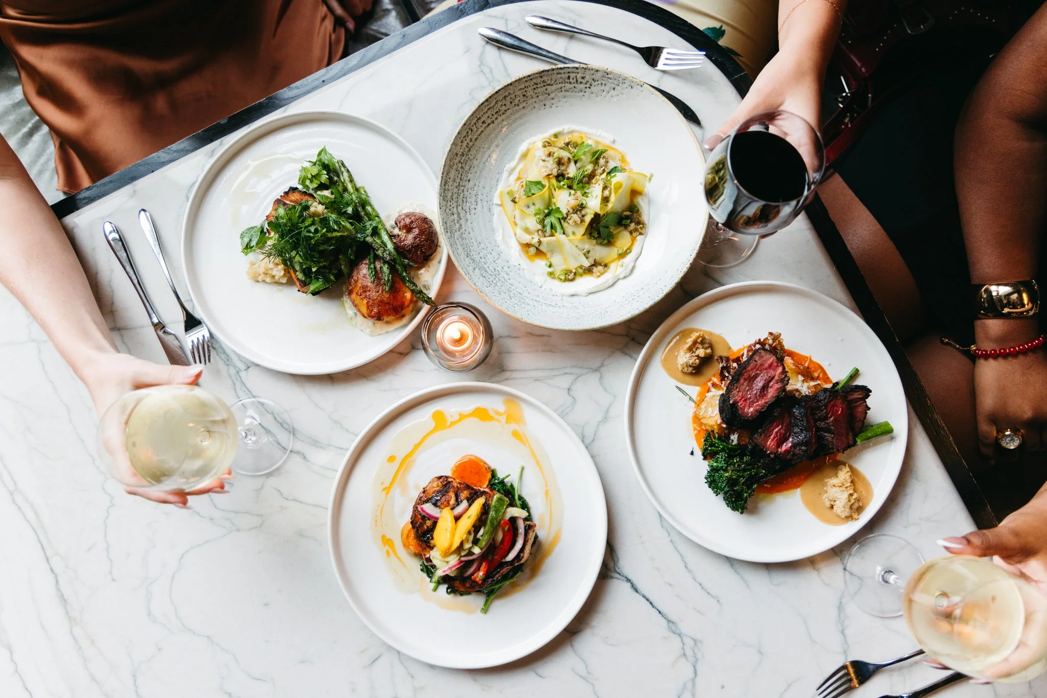 Dinner Menu Items Served at Marsh House Nashville