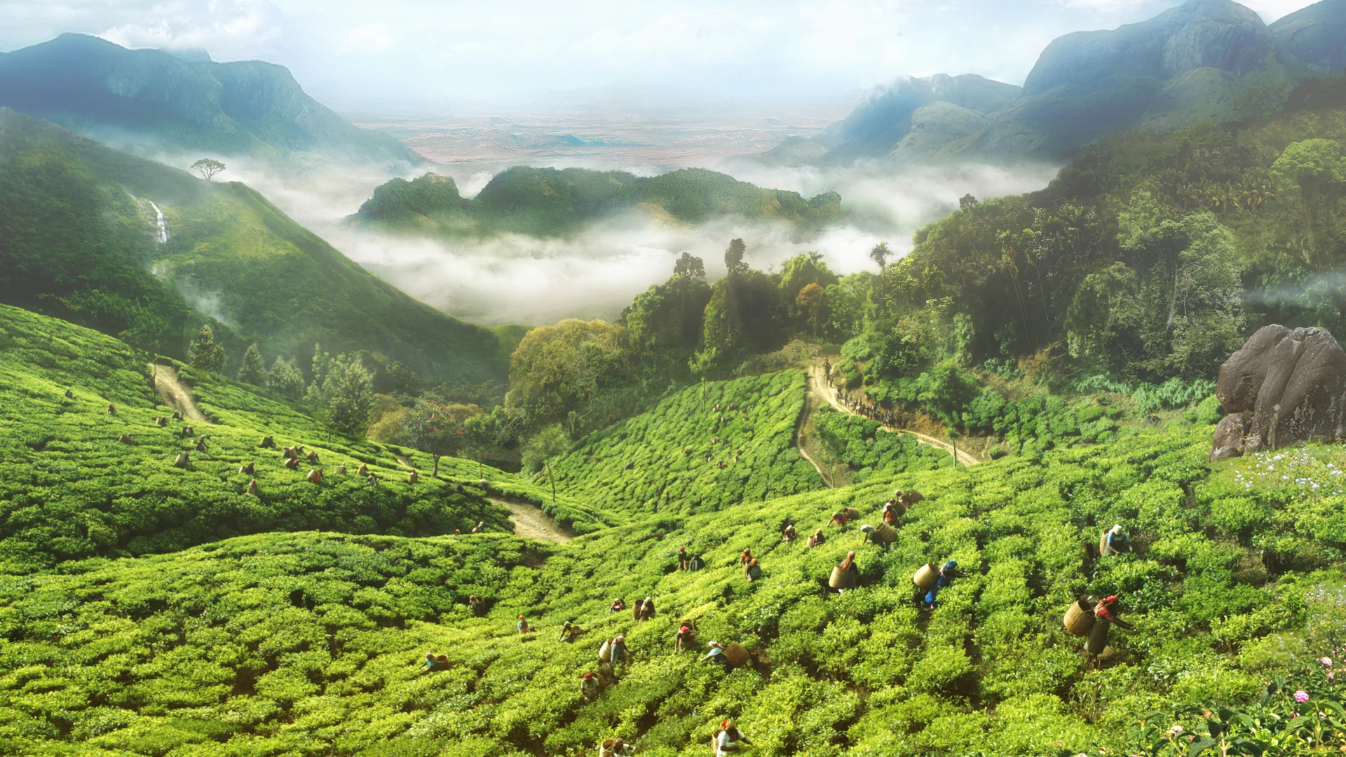 Matte Concept: Munnar with Sleeping Vishnu