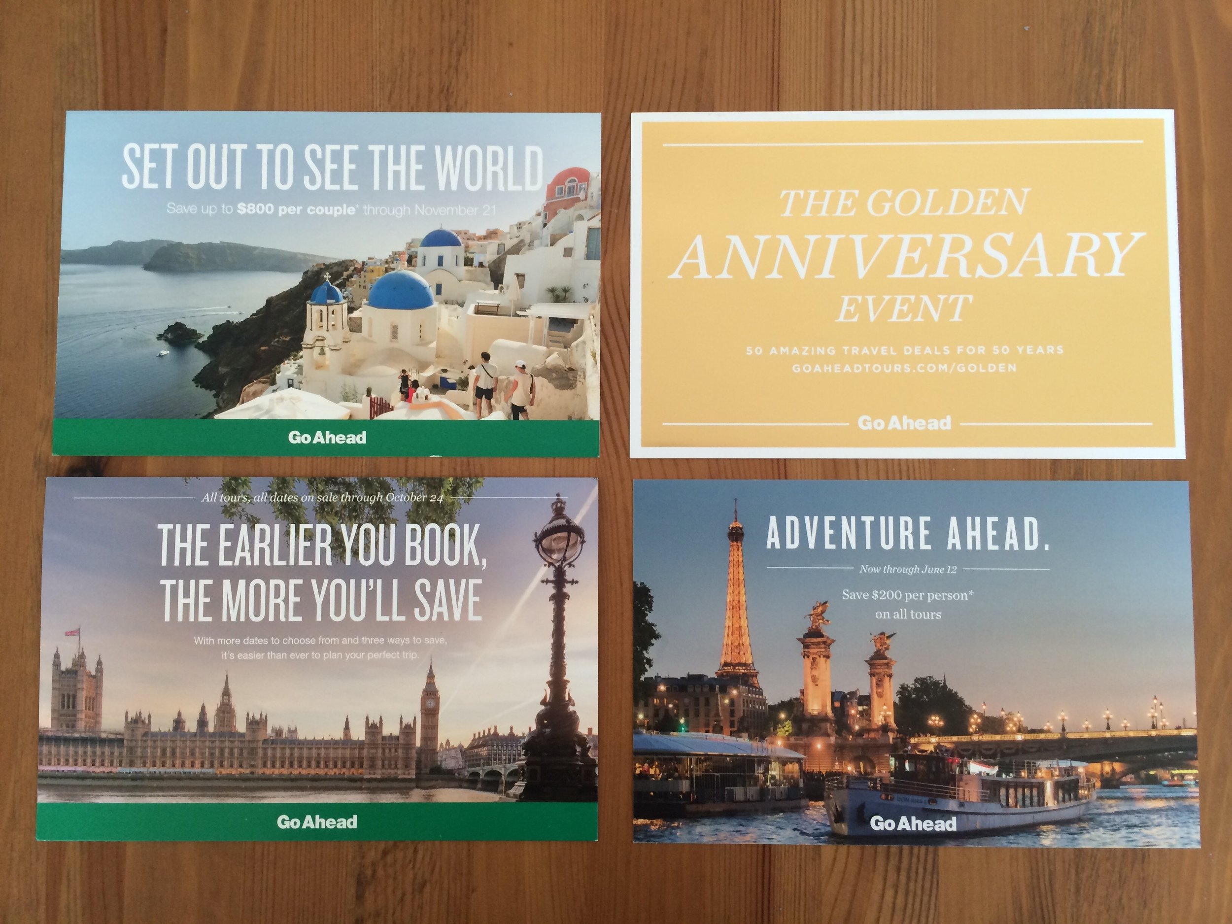 Promotional postcards
