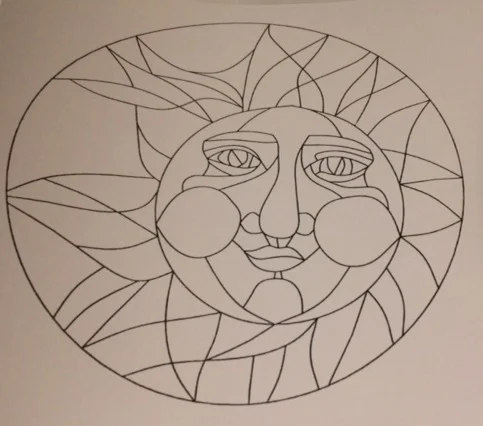 Zentangle, Template, Sun, Zendoodle, Doodling, Tangling