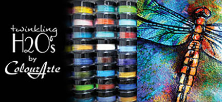 Zentangle, Twinking H2Os, Colourarte