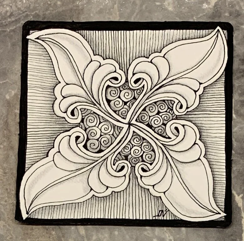 Series of basic Zentangle sessions to create 40 art pieces — I Teach