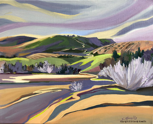 "Colours and Contours San Joaquin Valley" oil 16" x 20"