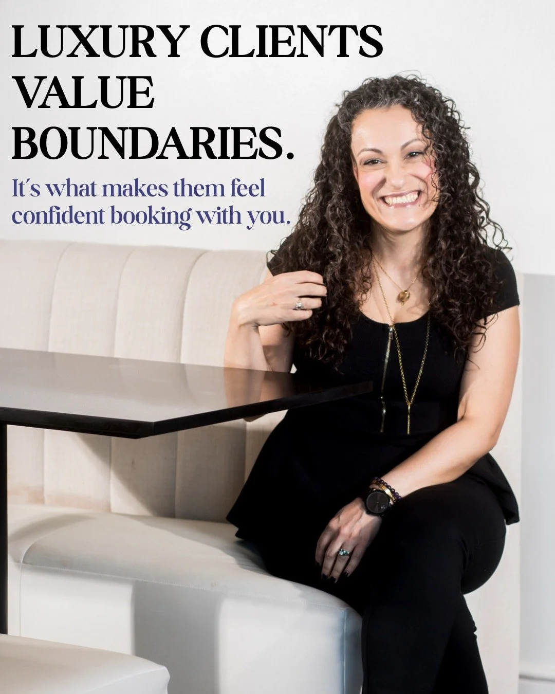 Luxury clients don&rsquo;t just pay for beautiful hair. They pay for confidence, clarity, and calm.

The way you set boundaries, communicate your process, and structure your business tells them exactly how safe they are investing in you.

When your p