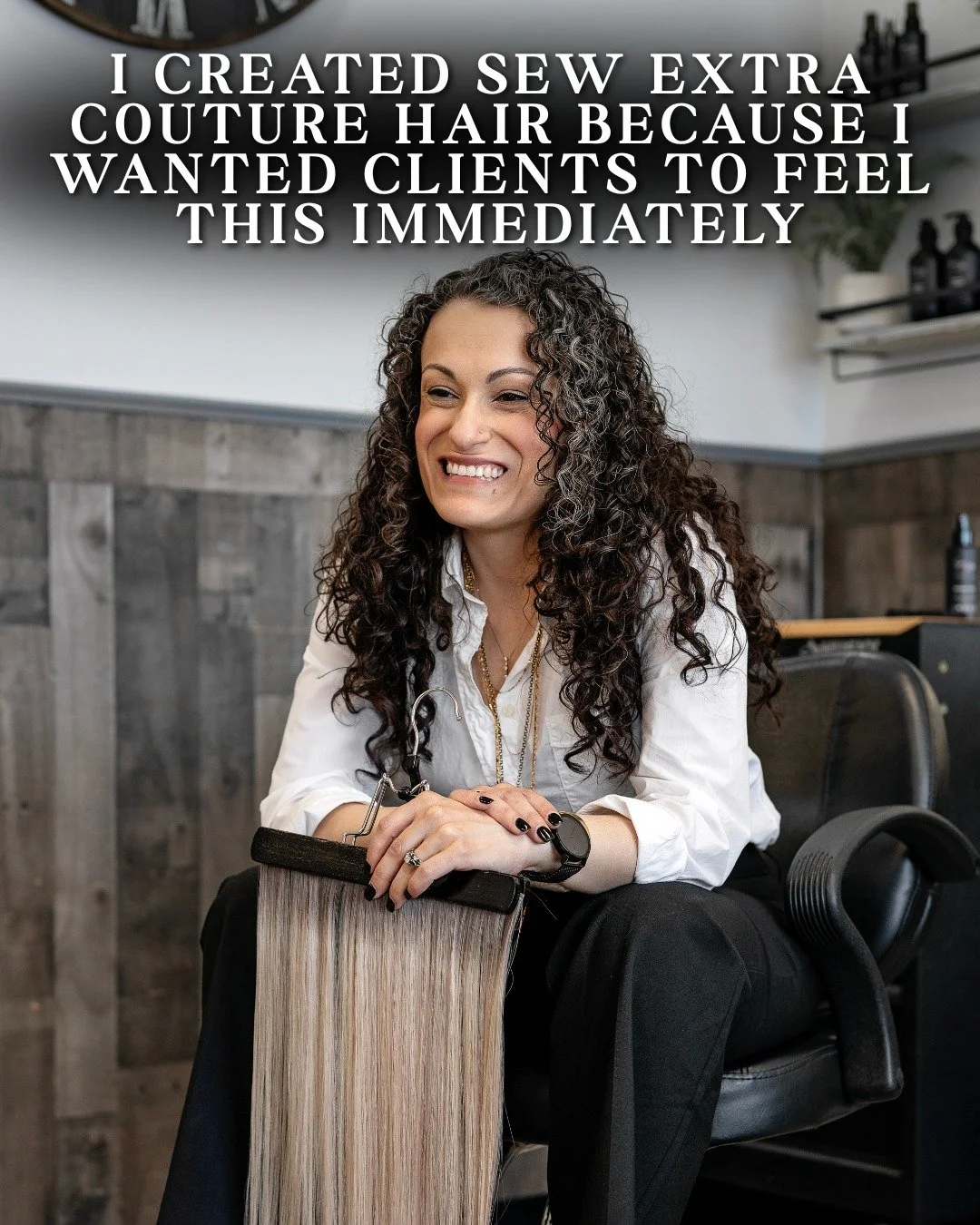 I created Sew Extra Couture Hair because I wanted clients to feel the difference immediately.

Not just see it.

Lightweight installs.
Natural movement.
Softness that lasts beyond day one.

After years behind the chair, I became extremely intentional