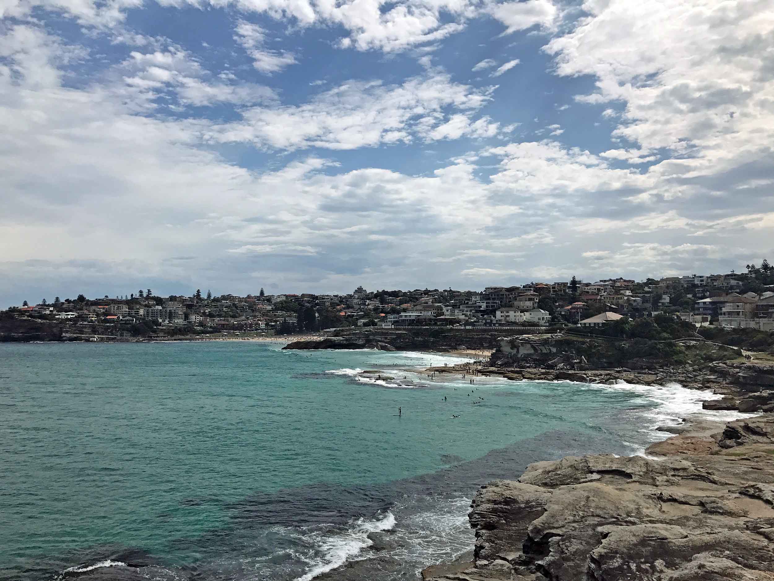 The Bondi coast walk, from Bondi Beach to Coogee offers scenic views and several beaches in-between (Feb 5). 