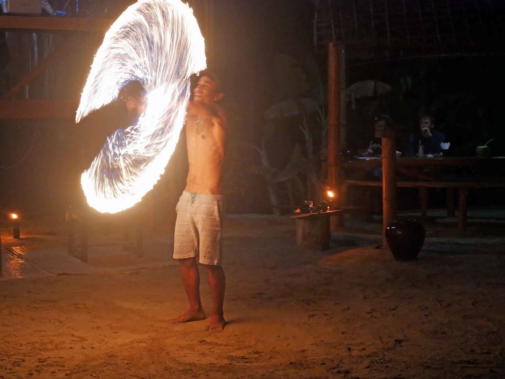  Ume Restaurant has a nightly fire dance, set to the pulsating sounds of the latest mixed tracks. &nbsp; 
