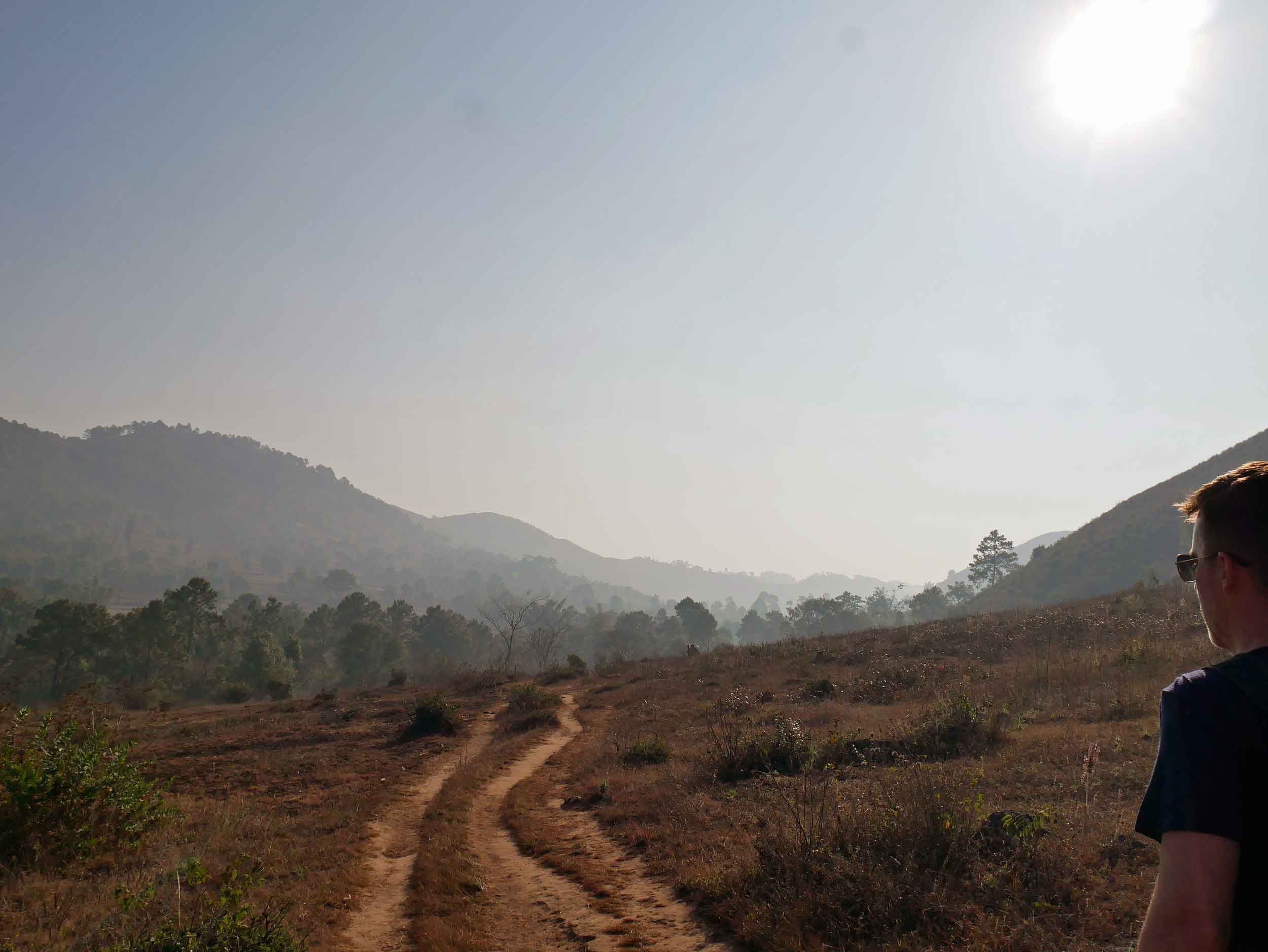  "Just over those hills," said our guide (Feb 21).&nbsp; 