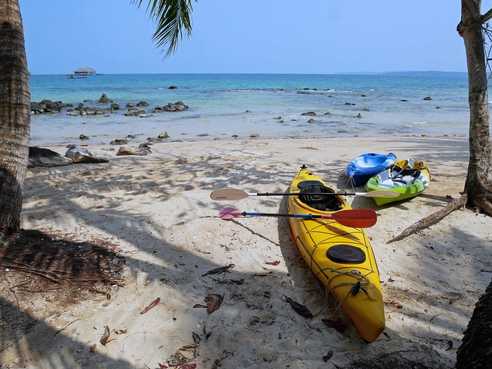  We took the kayaks out to the small river village a short distance from the property (March 8). 