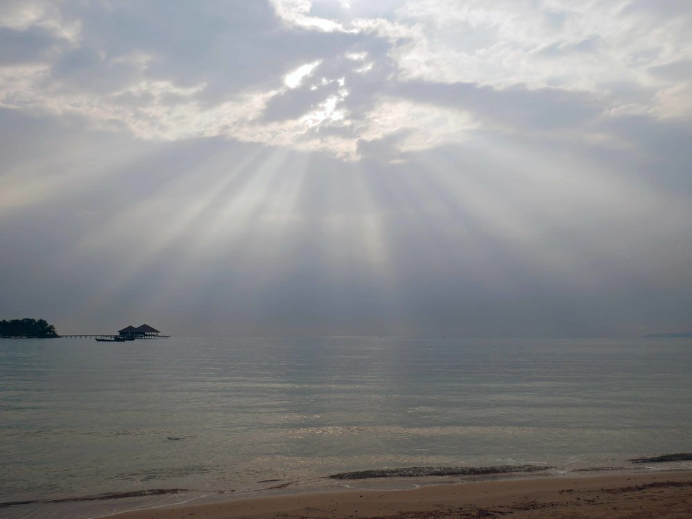  Palm Beach was quiet, calm and peaceful, offering time for meditation, reflection and contemplation during a time of grieving (March 8). 