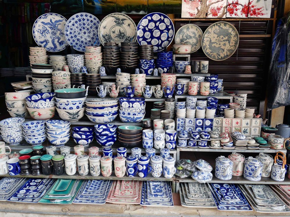  There is a rich history of Vietnamese ceramics here, even a museum dedicated to the craft, and many of the shops offered a modern version. 