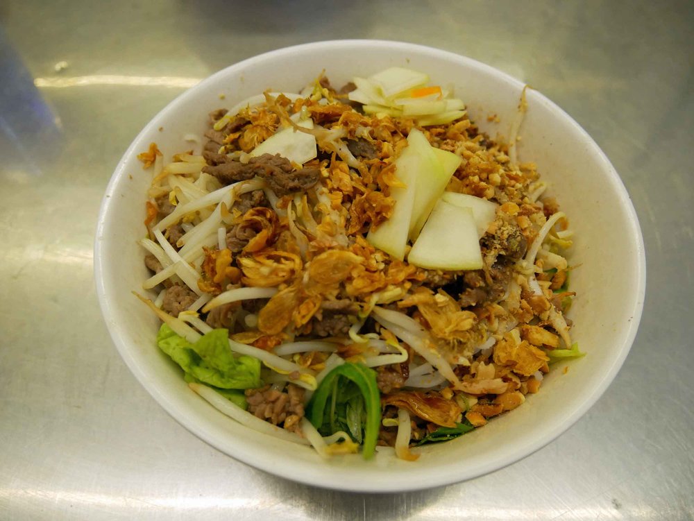  Another delicious foodie find, we fell for the layers of flavor in Hanoi's signature  Bun Bo , rice vermicelli and beef.&nbsp; 