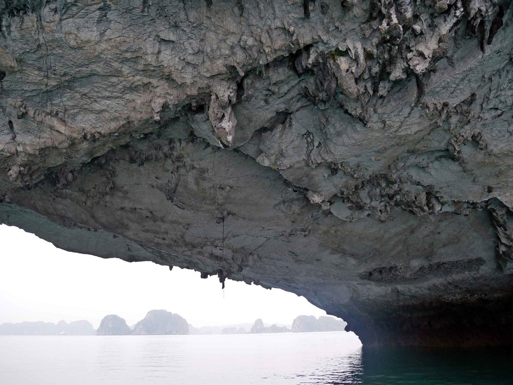  The 'Gate to Vung Vieng', this impressive cavern has been carved by millennia of waves crashing against the limestone walls of this giant island (Mar 27). 