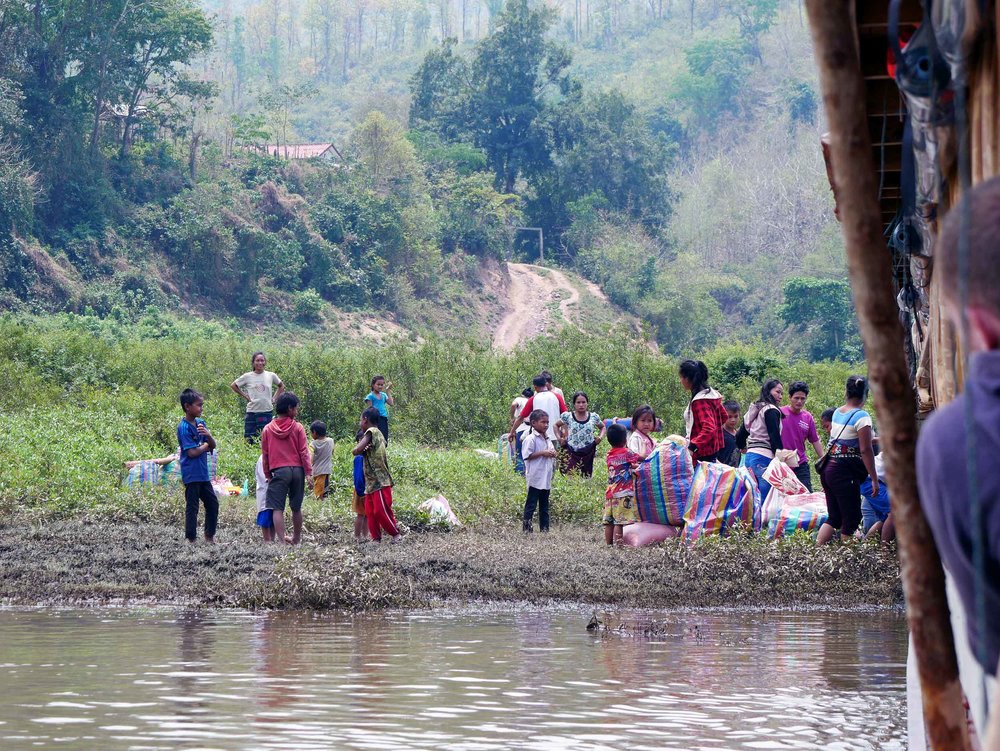  Our boat was filled with both tourists and locals, some of whom we'd drop off along our route.&nbsp; 