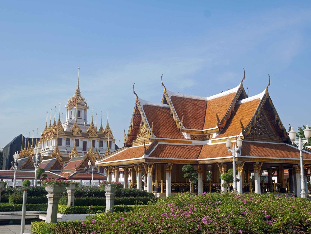  Our first stop was Bangkok's Royal Pavilion Mahajetsadabadin, built in 1989 for the King to receive visitors.&nbsp; 