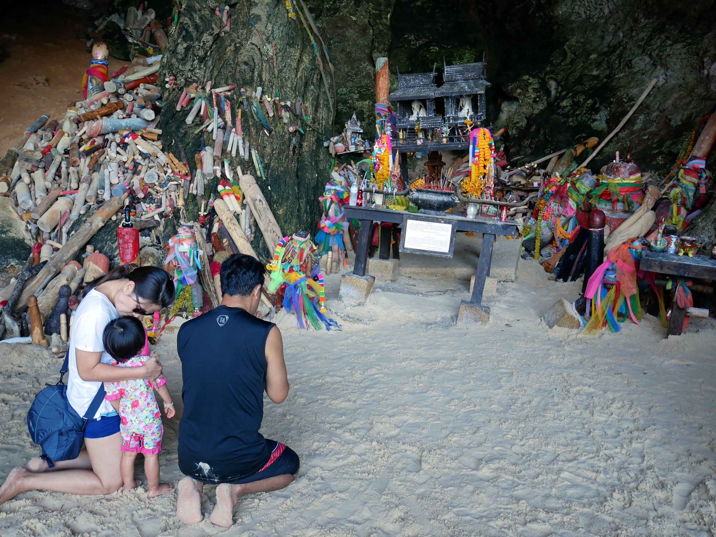  Locals flock to the Princess Cave to ask for help with fertility... and catching fish, which locals mainly gawk and stare. &nbsp; 