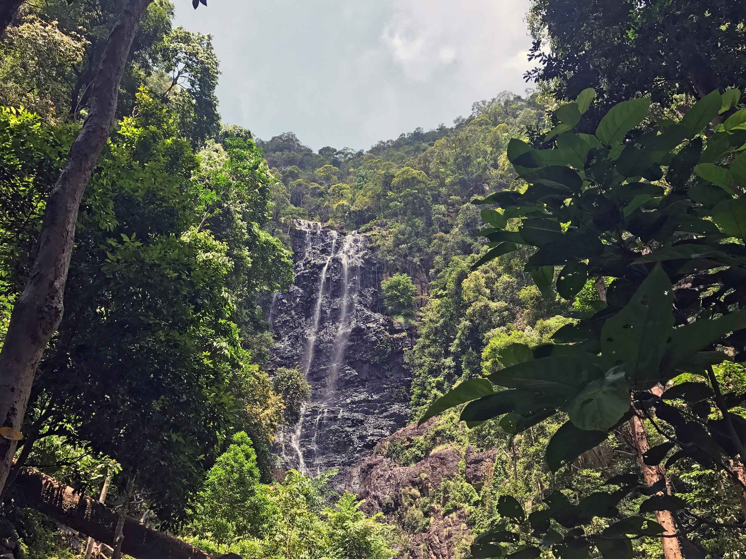  Another one of Langkawi's falls, towering Air Terjun Temurun was still impressive even during the island's dry season.&nbsp; 