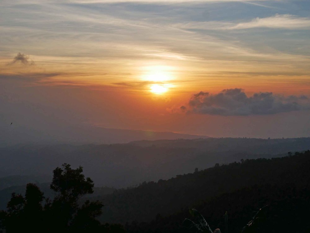  The terraces from our guesthouse in Munduk offered majestic views all the way to the coastline of northern Bali.&nbsp; 