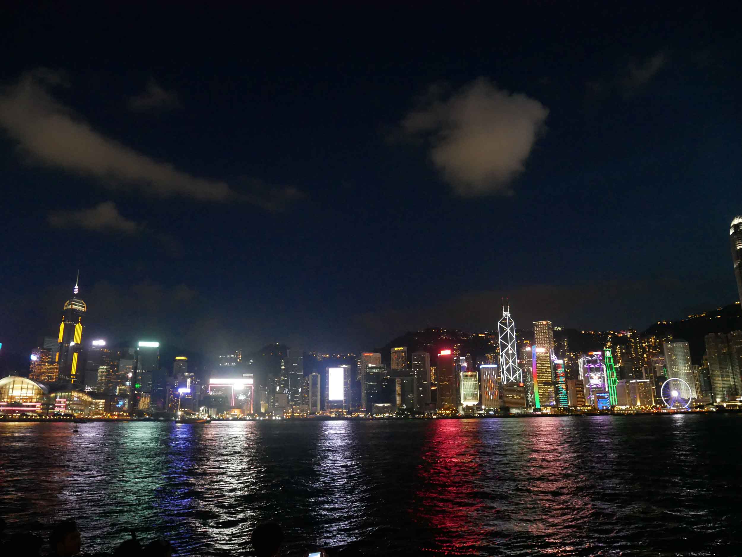 The city all lit up and its soaring skyscrapers seemingly came to life.