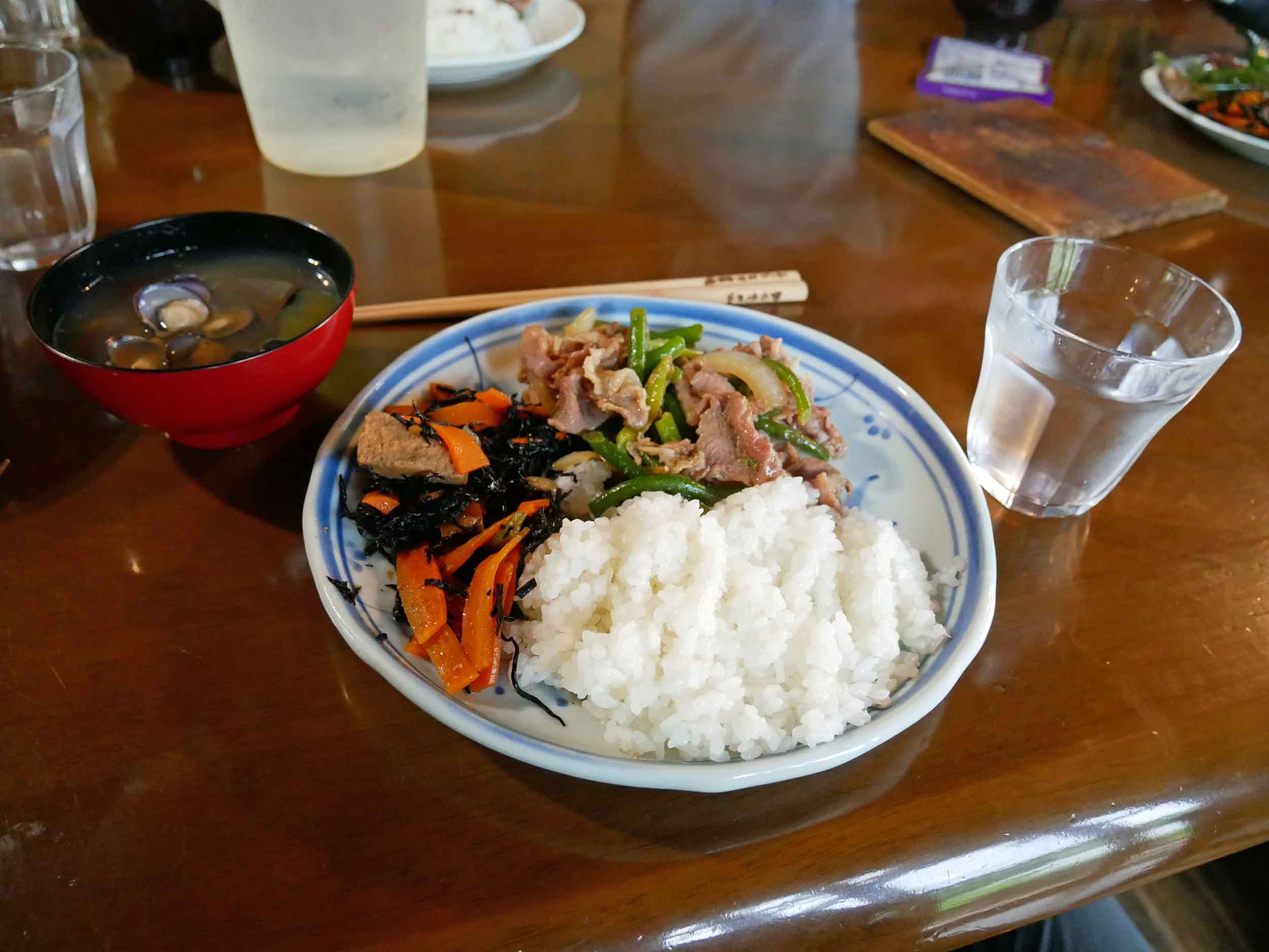  We were rewarded for our labour with delicious Japanese meals prepared by our lovely host, Junko-San. 