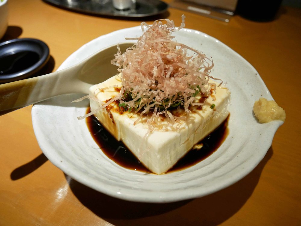  At a raucous Izakaya restaurant near the hotel we enjoyed a local speciality, marinated tofu. 